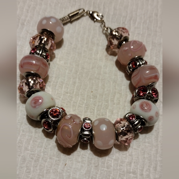 Full Pandora style charm bracelet - Picture 15 of 16